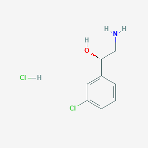 molecular formula C8H11Cl2NO B1279866 (S)-2-Amino-1-(3-chlorophenyl)ethanol hydrochloride CAS No. 469887-83-0