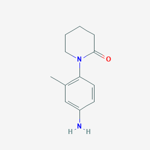 molecular formula C12H16N2O B1279872 1-(4-氨基-2-甲基苯基)哌啶-2-酮 CAS No. 443999-53-9