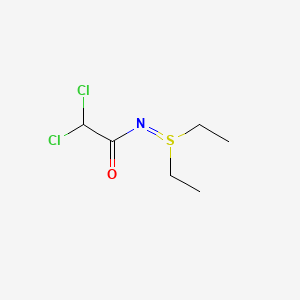 molecular formula C6H11Cl2NOS B12798770 N-(Dichloroacetyl)-S,S-diethylsulfilimine CAS No. 10403-82-4