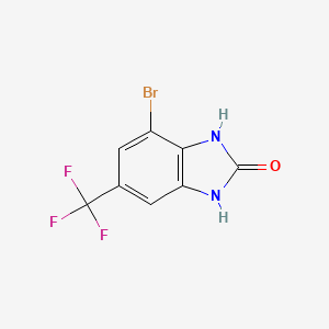 molecular formula C8H4BrF3N2O B1279878 4-Bromo-6-trifluoromethyl-1,3-dihydrobenzoimidazol-2-one CAS No. 683240-52-0