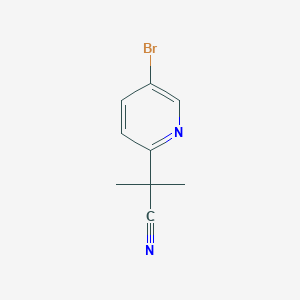 molecular formula C9H9BrN2 B1279884 2-(5-Bromopyridin-2-yl)-2-methylpropanenitrile CAS No. 871239-58-6