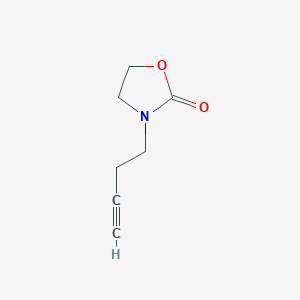 molecular formula C7H9NO2 B1279893 3-丁-3-炔基-1,3-噁唑烷-2-酮 CAS No. 864755-84-0