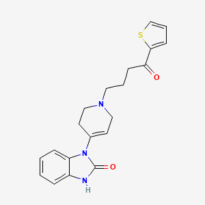 molecular formula C20H21N3O2S B12798967 1-(1-(3-(2-Thenoyl)propyl)-1,2,3,6-tetrahydro-4-pyridyl)-2-benzimidazolinone CAS No. 94685-92-4