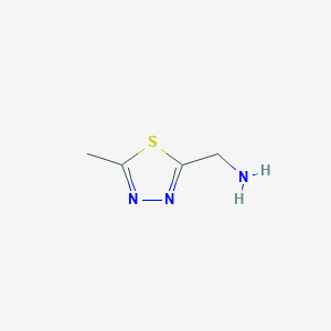 molecular formula C4H7N3S B1279897 (5-Methyl-1,3,4-thiadiazol-2-yl)methanamine CAS No. 784131-72-2