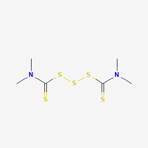 molecular formula C6H12N2S5 B12798995 Tetramethylthiuram trisulfide CAS No. 2801-10-7
