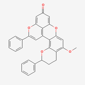 molecular formula C31H22O5 B12798996 Nordracorubin CAS No. 35290-22-3