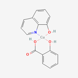 molecular formula C16H13CuNO4 B12799007 Kompleks 50 CAS No. 15003-72-2