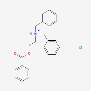 molecular formula C23H24ClNO2 B12799008 N-(2-Hydroxyethyl)dibenzylamine benzoate hydrochloride CAS No. 67032-29-5