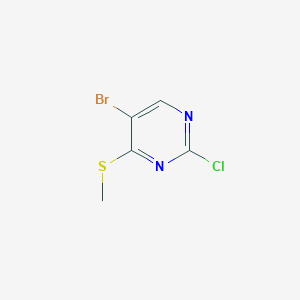 molecular formula C5H4BrClN2S B1279908 5-Bromo-2-chloro-4-(methylthio)pyrimidine CAS No. 59549-51-8