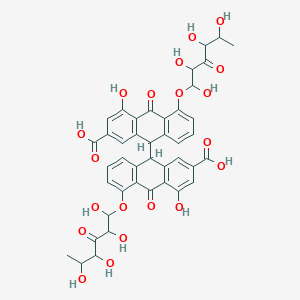 molecular formula C42H38O20 B12799101 Alosenn CAS No. 125930-50-9