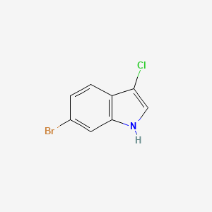 molecular formula C8H5BrClN B1279913 6-bromo-3-chloro-1H-indole CAS No. 57916-08-2