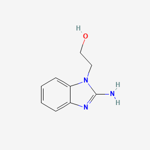 molecular formula C9H11N3O B1279917 2-(2-氨基-1H-苯并[d]咪唑-1-基)乙醇 CAS No. 24134-25-6
