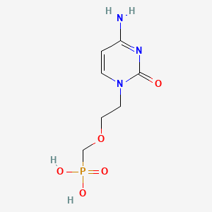 molecular formula C7H12N3O5P B12799224 2-Phosphonylmethoxyethylcytosine CAS No. 117087-39-5