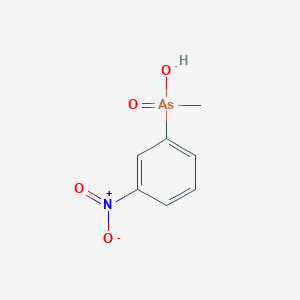 molecular formula C7H8AsNO4 B12799235 Methyl-(3-nitrophenyl)arsinic acid CAS No. 7477-95-4
