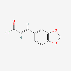 molecular formula C10H7ClO3 B1279924 (2E)-3-(1,3-苯并二氧杂环-5-基)丙烯酰氯 CAS No. 26930-49-4