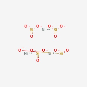 molecular formula Ni3O12Si4-2 B12799259 dioxido(oxo)silane;nickel(2+) CAS No. 31748-25-1