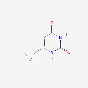 molecular formula C7H8N2O2 B1279927 6-Cyclopropyl-1,2,3,4-tetrahydropyrimidine-2,4-dione CAS No. 21573-06-8
