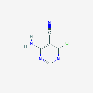molecular formula C5H3ClN4 B1279933 4-Amino-6-chloropyrimidine-5-carbonitrile CAS No. 60025-09-4