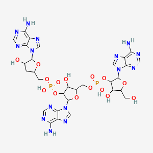 molecular formula C30H37N15O15P2 B12799331 Adenosine,adenosine,cordycepin CAS No. 77244-91-8