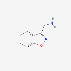 molecular formula C8H8N2O B1279938 Benzo[d]isoxazol-3-ylmethanamine CAS No. 155204-08-3