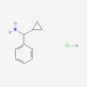 molecular formula C10H14ClN B1279942 1-Cyclopropyl-1-phenylmethanamine hydrochloride CAS No. 39959-72-3
