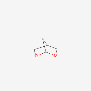 molecular formula C5H8O2 B12799464 2,6-Dioxabicyclo[2.2.1]heptane CAS No. 55387-86-5