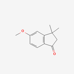 molecular formula C12H14O2 B1279947 5-methoxy-3,3-dimethyl-2,3-dihydro-1H-inden-1-one CAS No. 60812-53-5