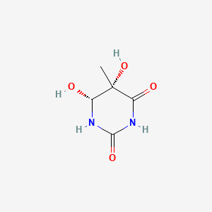 molecular formula C5H8N2O4 B12799475 cis-5,6-Dihydroxythymine CAS No. 1124-84-1