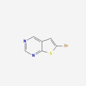 molecular formula C6H3BrN2S B1279958 6-Bromothieno[2,3-d]pyrimidine CAS No. 60703-80-2