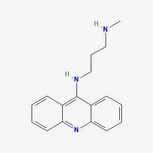 molecular formula C17H19N3 B12799662 N-9-Acridinyl-N'-methyl-1,3-propanediamine CAS No. 86863-21-0