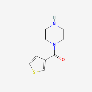 molecular formula C9H12N2OS B1279968 Piperazin-1-yl(thiophen-3-yl)methanone CAS No. 59939-74-1