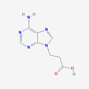 molecular formula C8H9N5O2 B127997 3-(6-氨基-9H-嘌呤-9-基)丙酸 CAS No. 4244-47-7