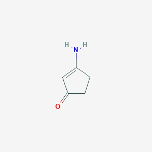 molecular formula C5H7NO B1279973 3-Aminocyclopent-2-en-1-one CAS No. 28566-12-3