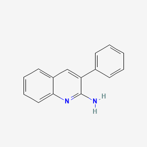 molecular formula C15H12N2 B1279982 2-Amino-3-phenylquinoline CAS No. 36926-84-8