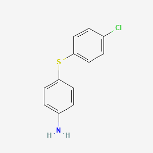 molecular formula C12H10ClNS B1279985 4-((4-Chlorophenyl)thio)aniline CAS No. 32631-29-1
