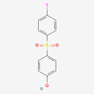 molecular formula C12H9IO3S B12799852 4-((4-Iodophenyl)sulfonyl)phenol CAS No. 7402-68-8