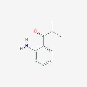 molecular formula C10H13NO B1279989 1-(2-Aminophenyl)-2-methylpropan-1-one CAS No. 27309-55-3