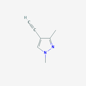 molecular formula C7H8N2 B1279990 4-Ethynyl-1,3-dimethyl-1H-pyrazole CAS No. 61514-53-2