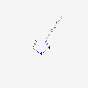 molecular formula C6H6N2 B1279991 3-ethynyl-1-methyl-1H-pyrazole CAS No. 61514-59-8