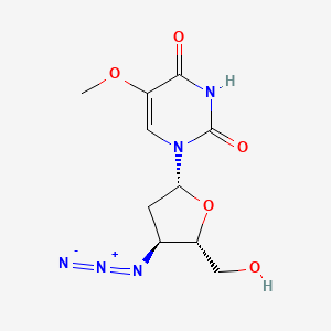 molecular formula C10H13N5O5 B12799935 3'-Azido-2'-deoxy-5-methoxyuridine CAS No. 111495-91-1