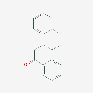 molecular formula C18H16O B12799966 4b,10b,11,12-Tetrahydro-6(5H)-chrysenone CAS No. 4912-55-4