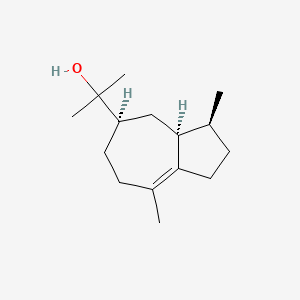 B1279997 2-[(3S,3aS,5R)-3,8-Dimethyl-1,2,3,3a,4,5,6,7-octahydroazulen-5-yl]propan-2-ol CAS No. 22451-73-6