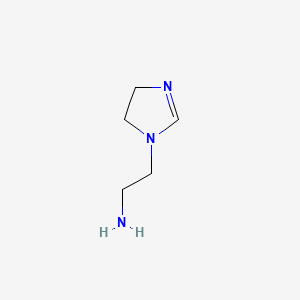 molecular formula C5H11N3 B12799997 2-(4,5-Dihydro-imidazol-1-yl)ethylamine 