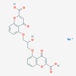 molecular formula C<font size= B001280 Cromolyn sodium CAS No. 15826-37-6