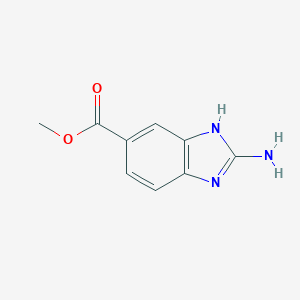 molecular formula C9H9N3O2 B012800 Methyl 2-amino-1H-benzo[d]imidazole-5-carboxylate CAS No. 106429-38-3