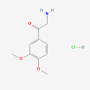 molecular formula C10H14ClNO3 B1280000 2-Amino-1-(3,4-dimethoxy-phenyl)-ethanone hydrochloride 