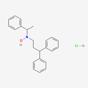 molecular formula C23H26ClNO B12800017 Oxydilin hydrochloride CAS No. 84388-97-6