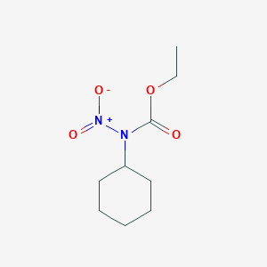molecular formula C9H16N2O4 B12800034 Ethyl cyclohexyl(nitro)carbamate CAS No. 6268-39-9