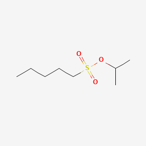 molecular formula C8H18O3S B12800093 1-Methylethyl 1-pentanesulfonate CAS No. 91284-47-8