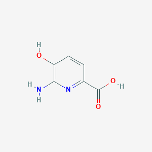 molecular formula C6H6N2O3 B1280010 6-Amino-5-hydroxypicolinic acid CAS No. 61548-53-6